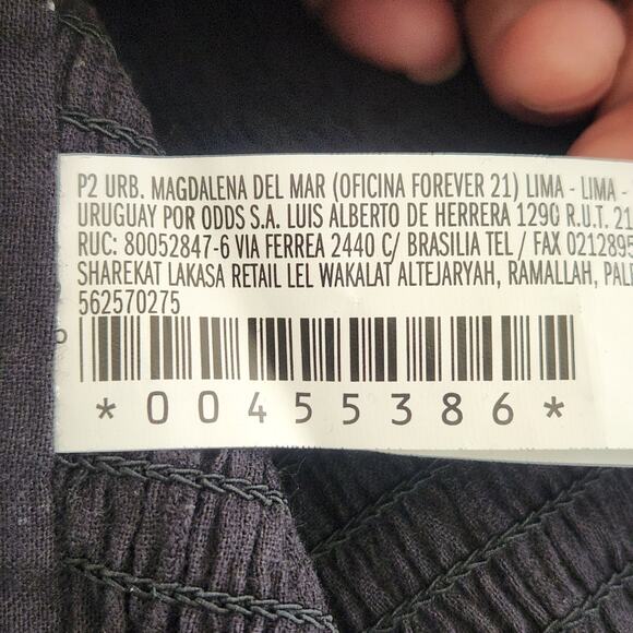 Forever 21 Puff Sleeve Crop Top Plus Size 3X Black Smocked Boho Prairie - Picture 5 of 9